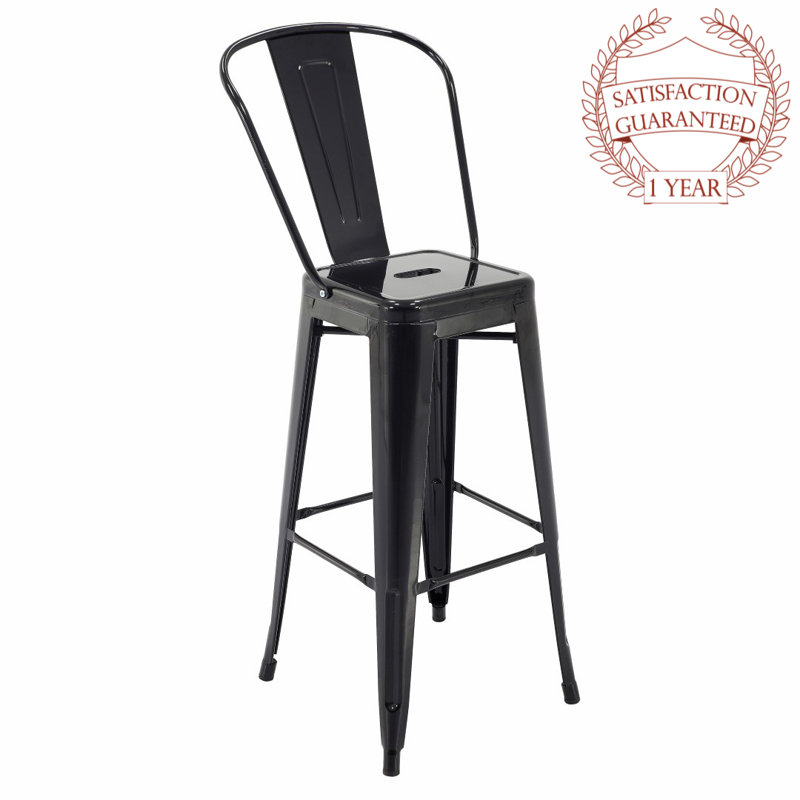Ebern Designs Nott 30.3" Bar Stool & Reviews Wayfair
